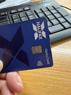 Credit card in a hand