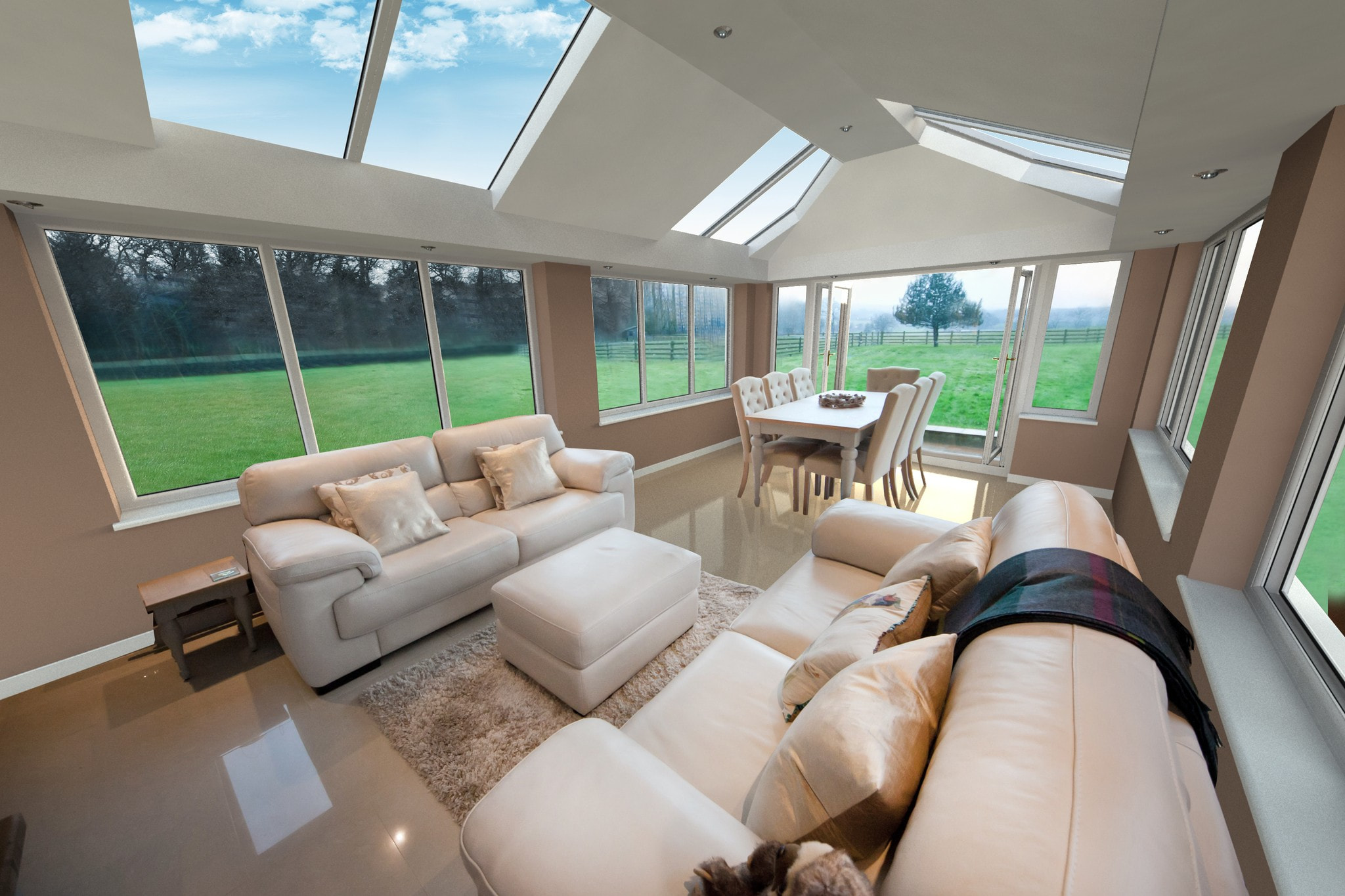 A modern conservatory for a Winchester home.