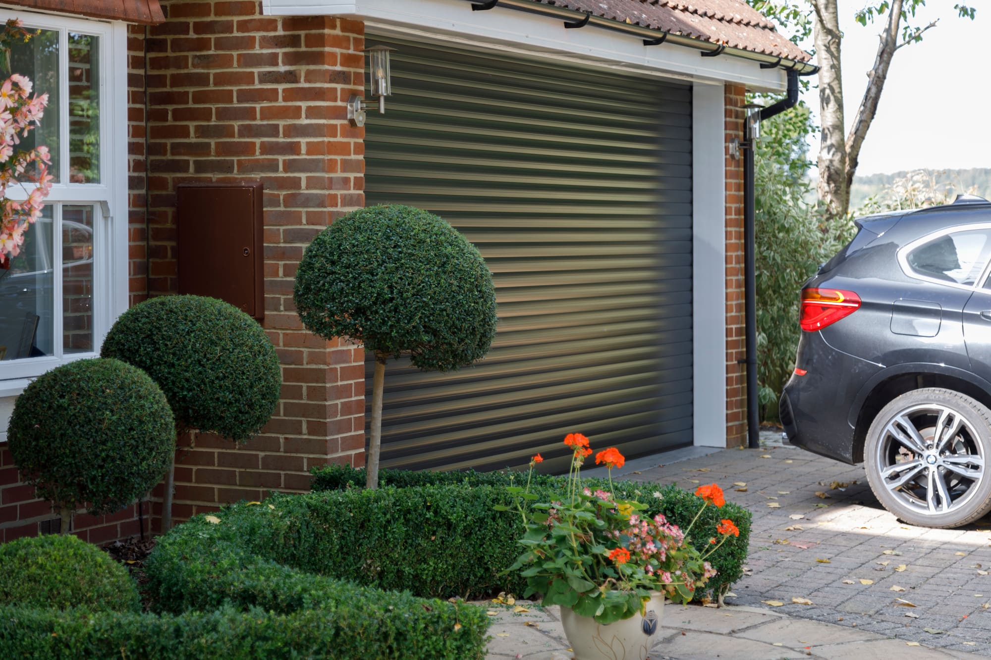 A Garador garage door for a home in Andover, Hampshire.