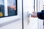 A white uPVC door for a home in Southampton/