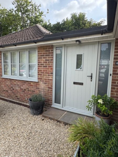 Composite doors and window in Agate grey