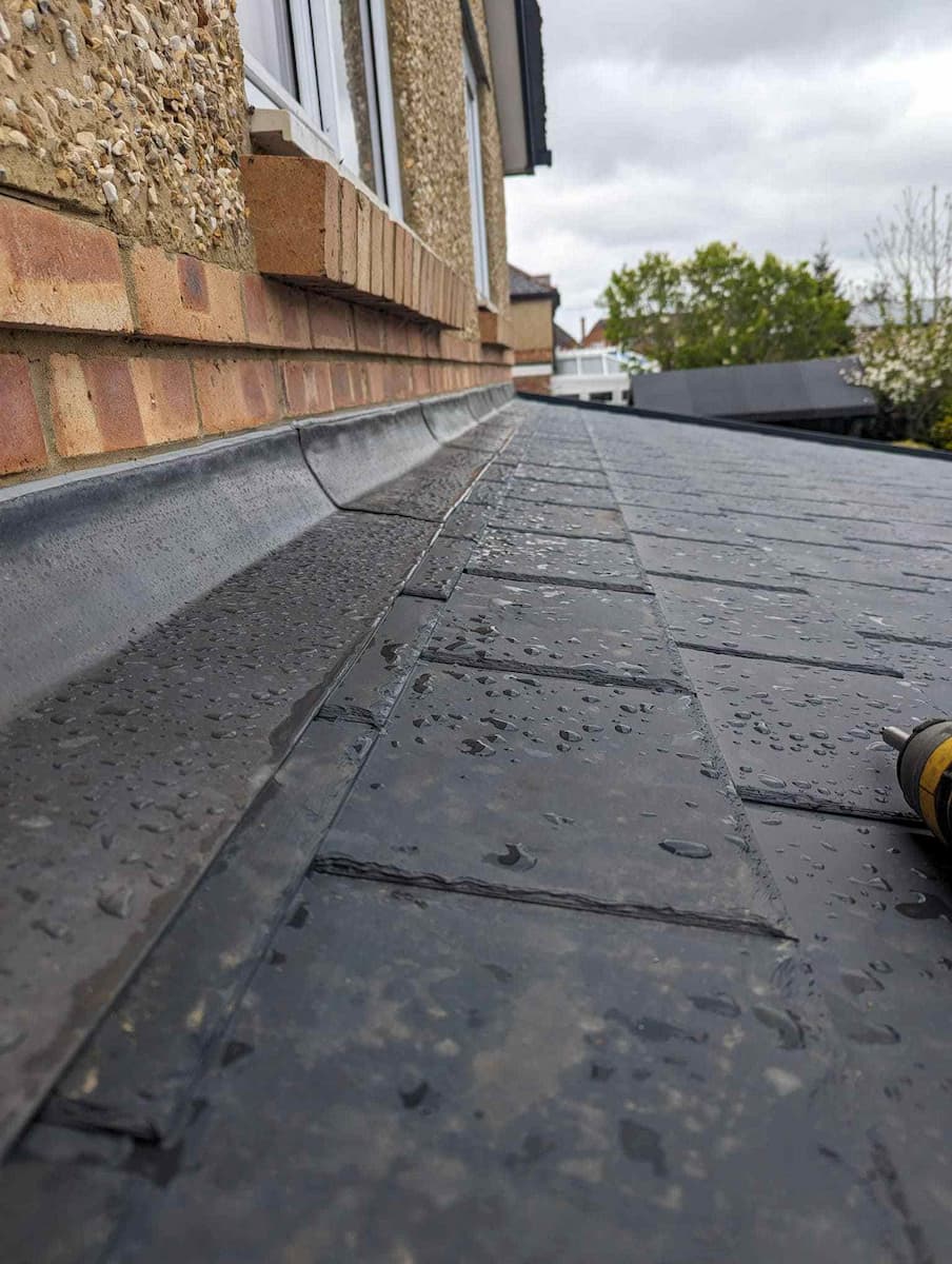 A highly modern brick extension in Hampshire featuring a robust Ultraroof system