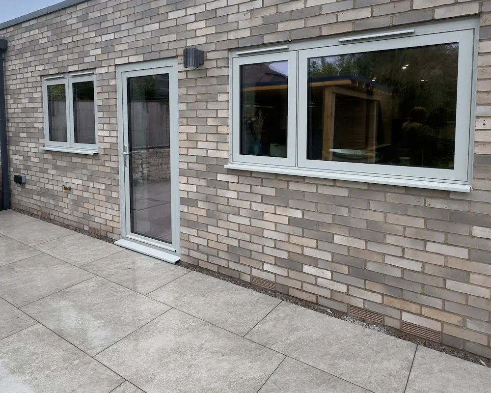 Back door and windows