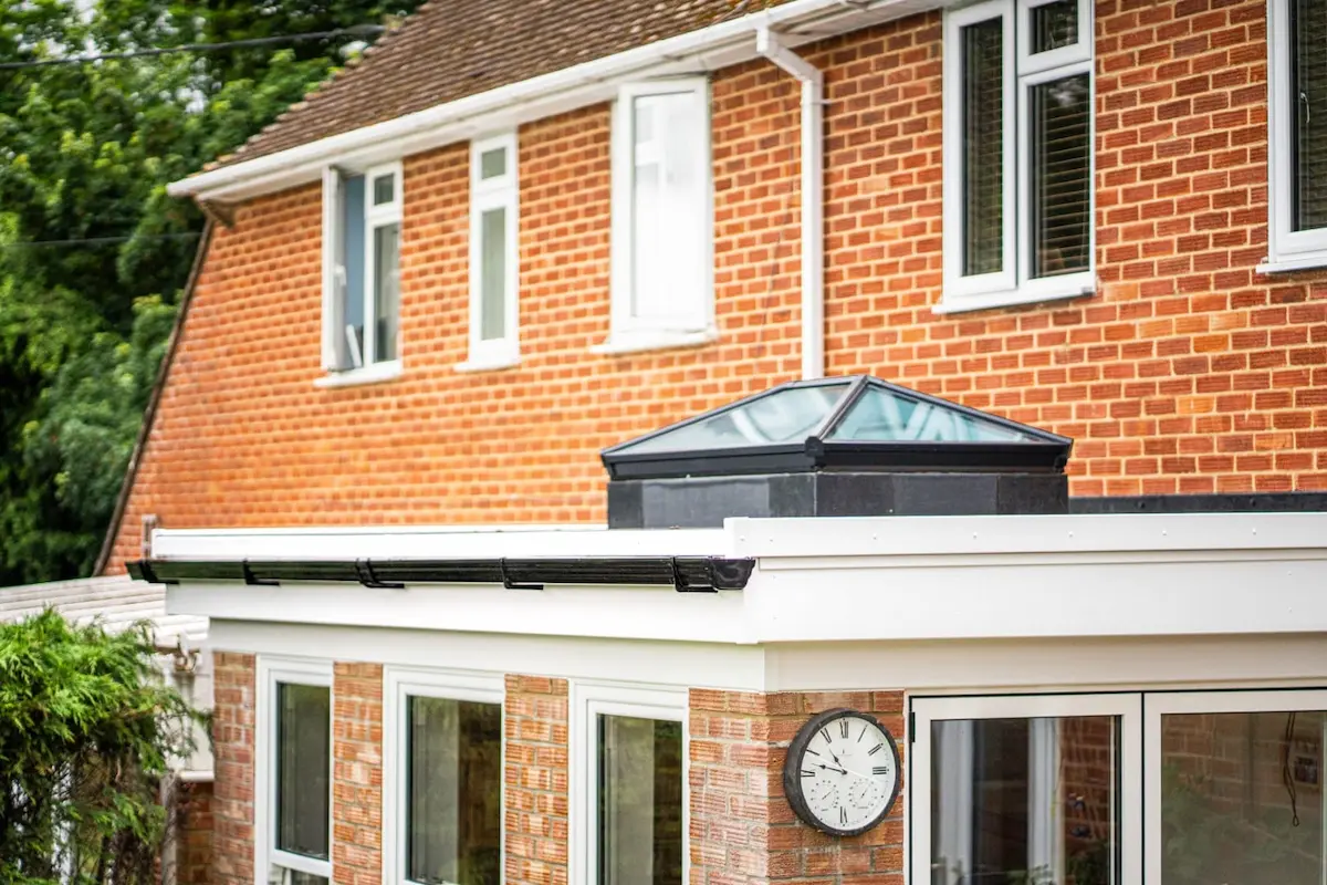 A beautifully finished single storey extension seamlessly blending with the exterior brickwork of the main house