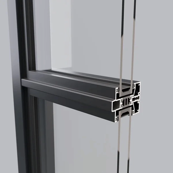 Cut-through diagram of Sheerline Heritage window showing Thermlock thermal break