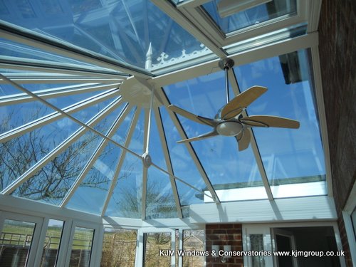 Conservatory Ceiling Fan and light