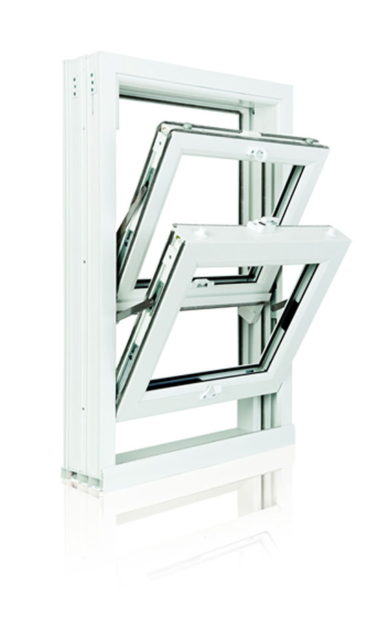 Sliding sash window with tilt back for easy cleaning Sliding sash window tilts inwards for easy cleaning